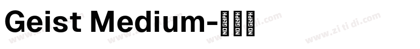 Geist Medium字体转换